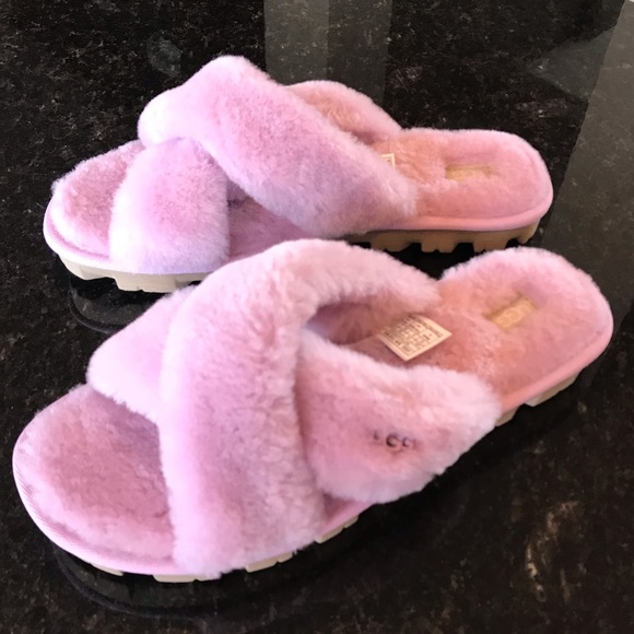 UGG Fuzzette Slippers, California Aster, Pink - Picture 9 of 15